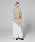므아므(MMAM) Linen unbalance sleeveless long dress