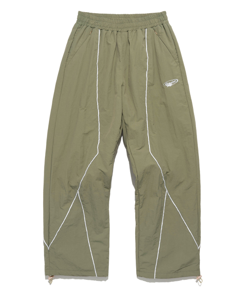 WHITE LINE NYLON PANTS [LIGHT GREEN]
