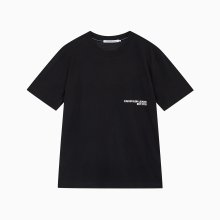 남 블랙 릴렉스핏 CK 스프레이 로고 반팔 티셔츠 J324652 BEH