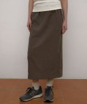 38컴온커먼(38COMEONCOMMON) Nylon Banding Skirt (Light Brown)