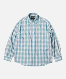 OMBRE CHECK RELAXED SHIRT _ MINT