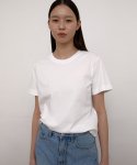 38컴온커먼(38COMEONCOMMON) Regular cotton T-Shirts (White)