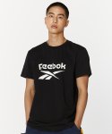리복(REEBOK) 빅 로고 티셔츠 - 블랙