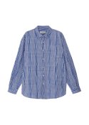 소신(SOCIN) Creasy checkered shirt (Blue)