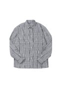 소신(SOCIN) Creasy checkered shirt (Black)