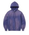 Faded Embroidery Hoodie Purple