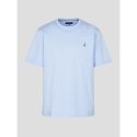 빈폴 멘(BEANPOLE MEN) [Essential] 남녀공용 수피마 코튼 라운드넥 티셔츠  스카이 블루 (BC4242E02Q)
