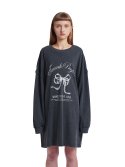 트렁크프로젝트(TRUNK PROJECT) Printed Long Sleeve T-Shirt_Grey