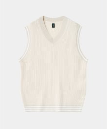 CABLE VEST CREAM