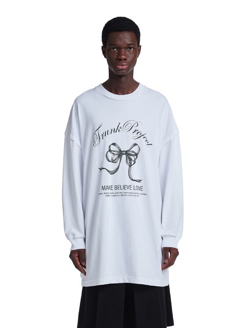 Printed Long Sleeve T-Shirt_White