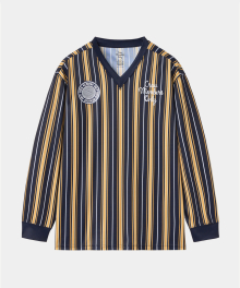 KICK OFF JERSEY STRIPE NAVY YELLOW