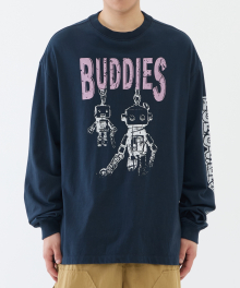Robo Service Long Sleeve - Washed Navy