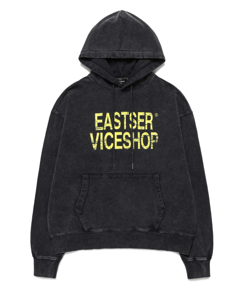 이스트서비스샵(EAST SERVICE SHOP) Vice Shop Dyed Hoodie - Washed Charcoal - 사이즈 & 후기 | 무신사