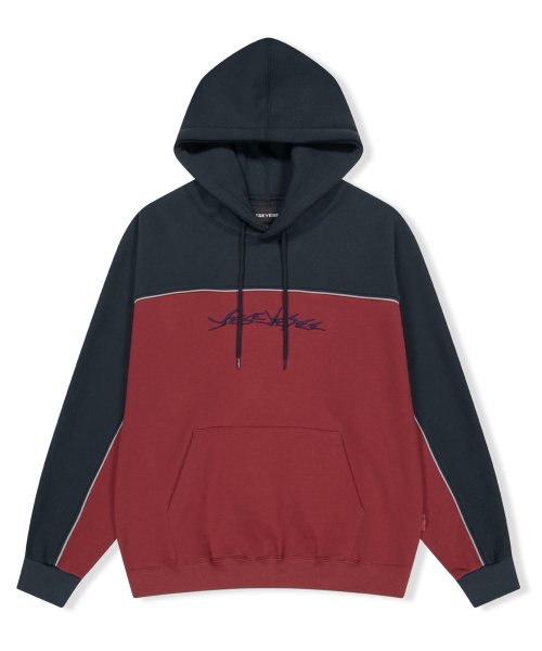 スウェット・トレーナー YESEYESEE YES Incision Piping Hoodie Navy YS241TSWHO05NAV 예스아이씨(YESEYESEE) Y.E.S Incision Piping Hoodie Navy