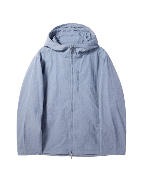 REFLECTIVE HOODED JUMPER - BLUE (P242MJP233)