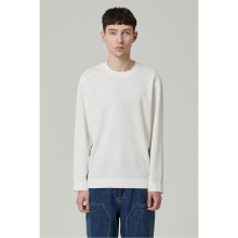 texture long sleeve tee CWTAS24111WHX