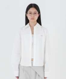 Basic cotton shirts WHITE
