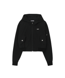 Pocket hoodie jacket BLACK