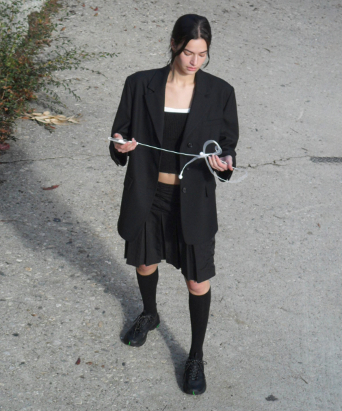 OVERSIZED 3-BUTTON WOOL BLAZER_BLACK_LC251JK01BK
