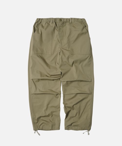 BANDING WIDE FATIGUE PANTS _ KHAKI BEIGE