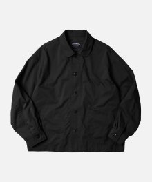 ROUND PATCH COVERALL JACKET _ BLACK