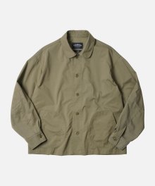 ROUND PATCH COVERALL JACKET _ KHAKI BEIGE