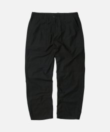 BACKSATIN FATIGUE PANTS _ BLACK