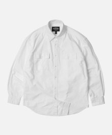 CIGARETTE POCKET CHAMBRAY SHIRT _ WHITE