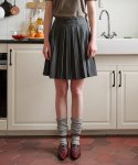 바이탈싸인(VITALSIGN) [LINE] Back Cut-Out Pleats Midi Skirt