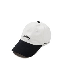 [Mmlg] STITCH BALL CAP (WHITE / NAVY)