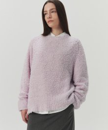 Fluffy Round Knit - Lilac