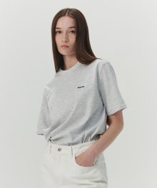 Whenever Cover-Stitch T-shirt - Melange grey