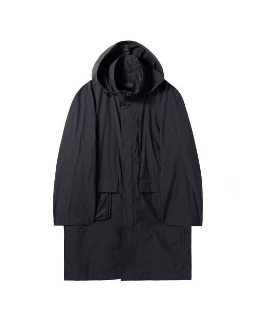 RECYCLE NYLON FIELD COAT - D/GREY (P241UCT103)