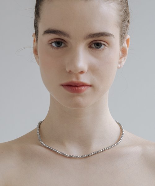 하스(HAS) [Silver925] HTY013 Grey pearl necklace - 후기 | 무신사