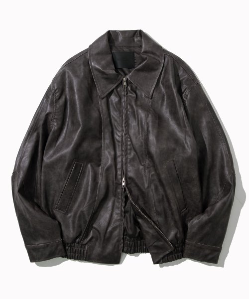 2024新入荷 レザージャケット VTWO VINTAGE OVERSIZED JACKET MUSINSA 