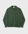 Scape Knit Polo Cardigan (Forest)