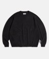 Boucle LS Knit Sweater Black