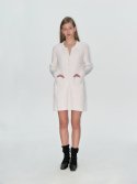플리즈프로젝트(PLZPROJECT) KNIT COLLAR DRESS, WHITE