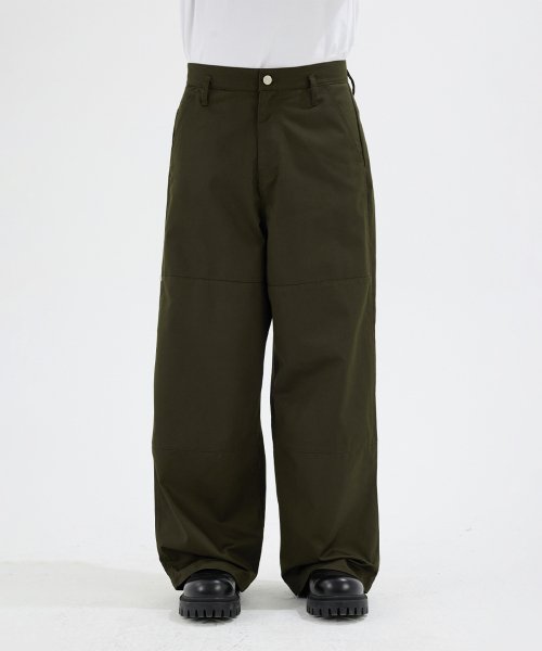 PANI SIDE TUCK PANTS Olive