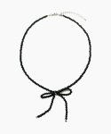 셉텐벌5(SEPTEMBER5) Black biz ribbon necklace