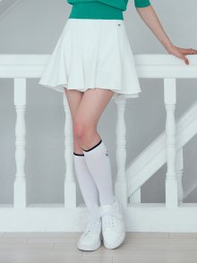 에센셜 플레어 스커트 WHITE