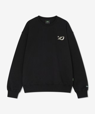 래리클락(LARRY CLARK) D.LOGO CREWNECK BLACK 상품 이미지