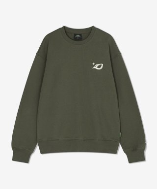 래리클락(LARRY CLARK) D.LOGO CREWNECK OLIVE 상품 이미지