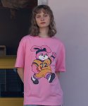 키르시(KIRSH) 위티버니 루즈핏 그래픽 티셔츠 [핑크]