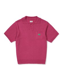 [Mmlg] COLOR BUTTON HF KNIT (PINK)