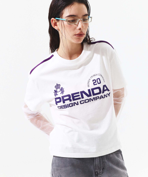 PDC UNIFORM SEE THROUGH LAYERED SLEEVE - Белый