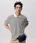 클로브(CLOVE) [24SS clove] Soft Stripe Terry Polo Shirt (Black)