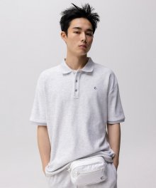 [24SS clove] Soft Terry Polo Shirt_Men (Light Grey)