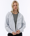 [24SS clove] New Active Short Hoody Zip-up (Light Grey)