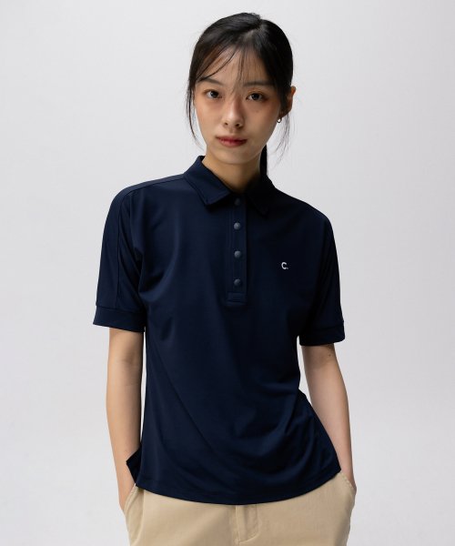 [24SS clove] Slim Polo Shirt (Navy)